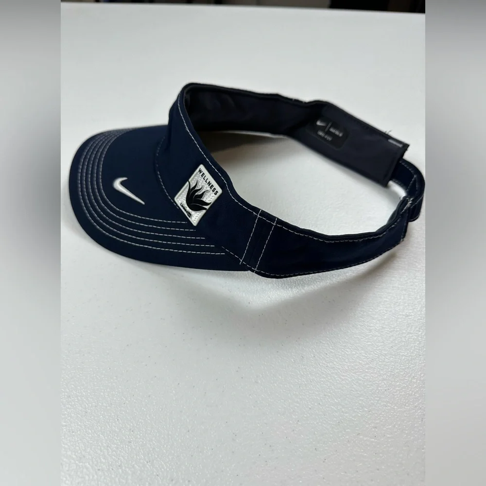 Nike Unisex Adult Dri-Fit Navy Blue Swoosh‎ Golf Ace Visor “Wellness Linkedin”